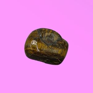 Banded Jasper Brown Crystal Tumble Stone